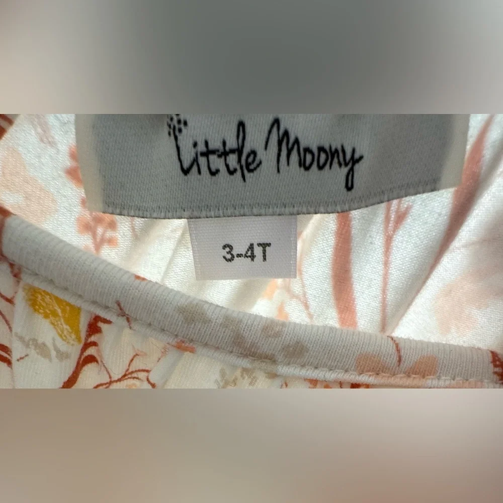 EUC 3-4T Little Moony Custom-Made Twirl Dress in Light Palette (Pink, Gold, etc)